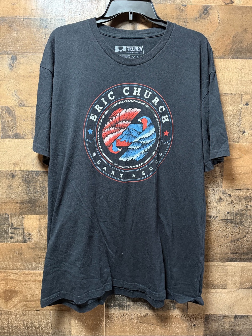 Eric Church Heart & Soul T Shirt Mens XXL Black Eagle Country Music Official